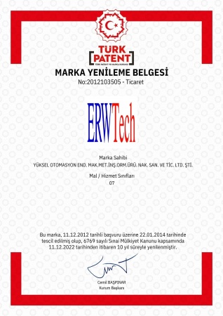 ERWTECH MARKA TESCİL